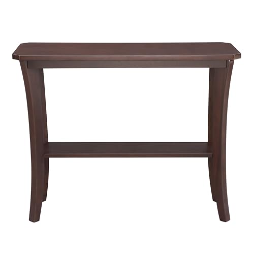 Image of Leick Home Boa Console Table, 38 inch, Chocolate Oak