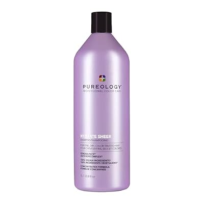 Pureology Hydrate Sheer Conditioner - Lightweight Hydrating Conditioner For Fine or Dry Color-Treated Hair, Silicone-Free & Vegan