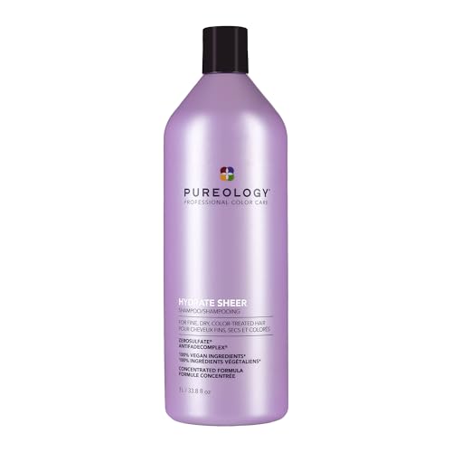 Pureology Hydrate Sheer Conditioner - Lightweight Hydrating Conditioner For Fine, Dry, Color-Treated Hair, 33.8 Fl Oz