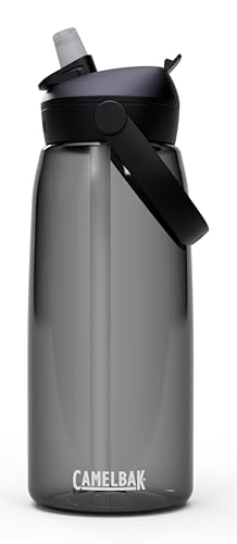 CAMELBAK - Bidón Thrive Flip Straw con Tritan Renew, Vasos y tazas, Gris Carbón, 950 ml