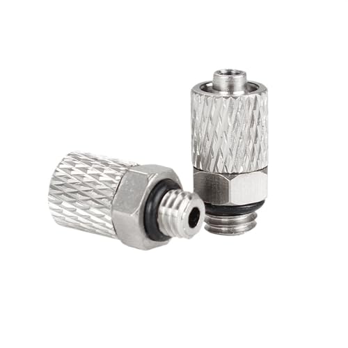 100PCS Mini tracheal Quick Connector Elbow 90 Degree Straight Through M5 Teeth M6 Teeth Connection Outer Diameter 4MM 6MM (Color : WX-PC6-M6 100)