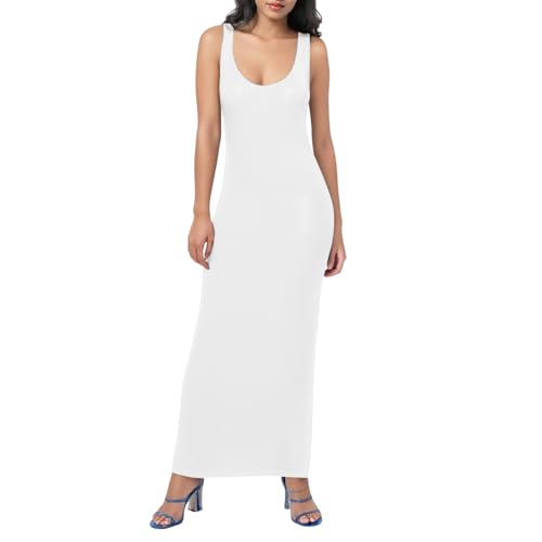 Robe longue moulante et débardeur sexy pour femme look tendance