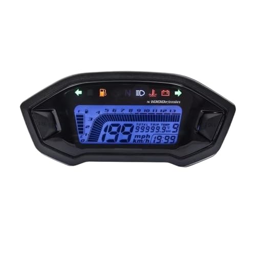 MALIYAE Digitaler Motorrad-Drehzahlmesser 13000 U/min