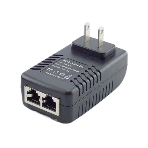 12V 1A POE Injector Wall Power Adter Ethernet miniatura 2