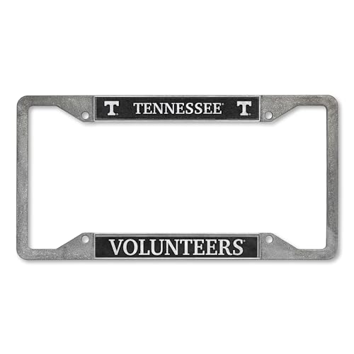 Rico Industries NCAA Tennessee Volunteers Pewter License Plate Frame 12 x 6