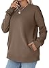 WIHOLL Crewneck Sweatshirts Women Long Sleeve Tops 2025 Fall Fashion Clothes Winter Pullover with Pockets S-2XL #3