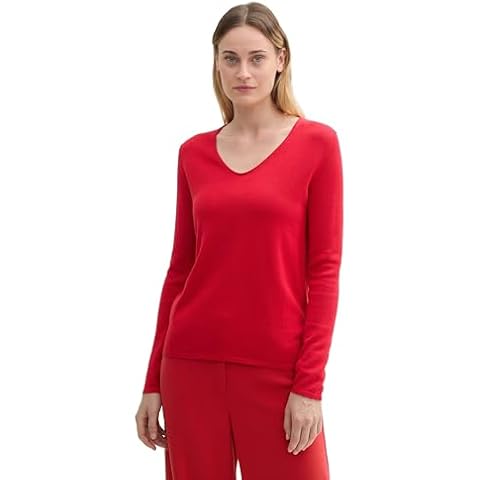 TOM TAILOR Women's Crimson Pullover Sweater Cover