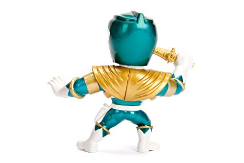 Jada- Figura Metálica Power Ranger Verde, Mighty Morphin, 10cm, 50% Hecho en metal (253251001)