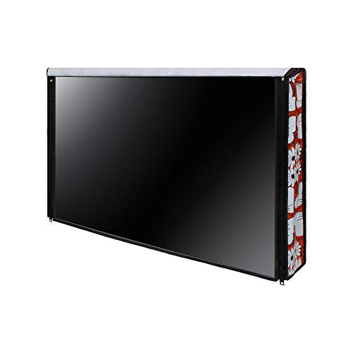 Image of DREAM CARE Double Use - Transparent & Printed Flap - 43 Inches LED TV Cover, Waterproof LED TV Cover for (LG, Samsung, Vu, Mi, Realme, TCL, Croma), SA60
