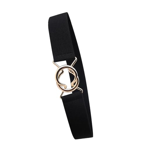 Stretchy Waist Belt, Elegant Alloy Buckle Comfortable Women Dress Waist Belt for Tops for Coats (#2)4