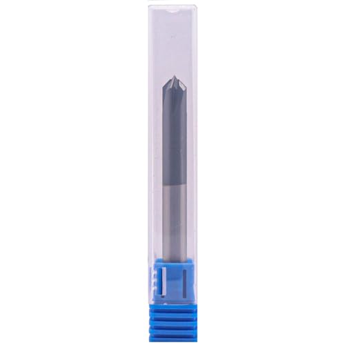 Image of 5Pcs 1 /4 inch 4 Flute 90 Solid Carbide Chamfer End Mills - AlTiN Coated | Single End, 90 Chamfer Angle End Mill, 1 /4 inch Cutting Diameter, 1 /4 inch Shank Diameter, 2-1 /2 inch Overall Length