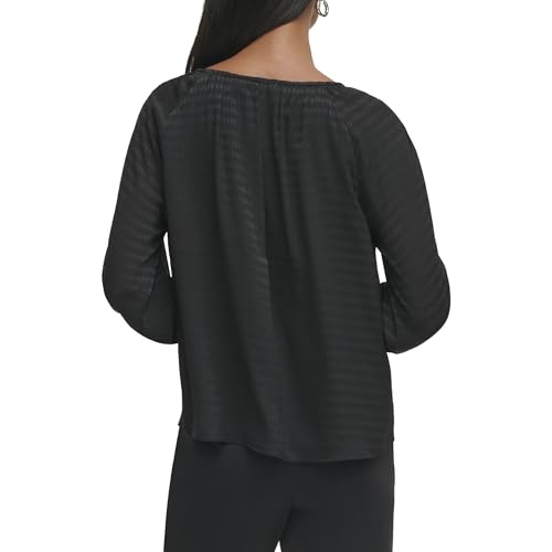 Calvin Klein Womens V Neck Long Sleeve Blouse4