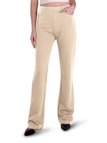 Houmous S-XXL 29'' 31'' 33'' 35'' Inseam Women's Bootcut Dress Pa...