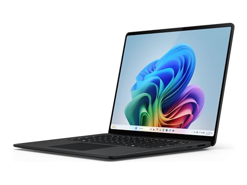 Microsoft Surface Laptop | Copilot+ PC | Touchscreen 15 Zoll | Snapdragon X Elite | 16 GB RAM | 512 GB SSD | Neuestes Modell, 7. Edition | Windows 11 Home | Schwarz