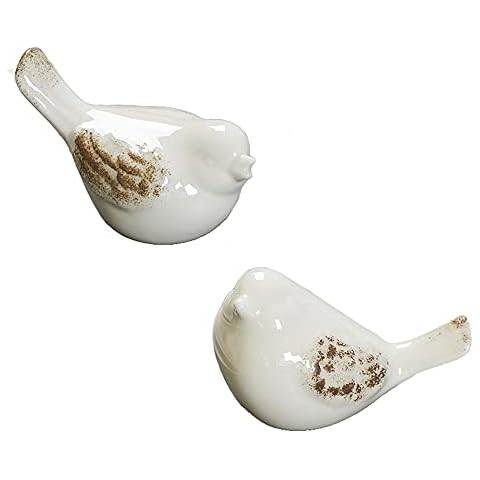 Gishima Ceramic Bird Figurines Home Garden Decor Set of 2 Cover