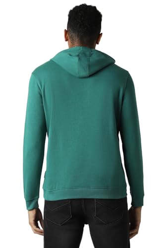 Image of Van Heusen Men's Hooded Neckline Full Sleeve Premium Cotton Blend Sweatshirt for Men | Effortless Styling | Comfort Wear