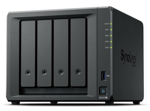 Synology DiskStation DS425+ Serveur de Stockage Intel Celeron J4125 2 Go DDR4 0 to - Noir