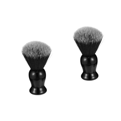 SOESFOUFU 2pcs Men's Beard Shaving Brush Kit Beard Grooming Barber Fade Brush Easy Clean Carry