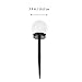 DOITOOL 2pcs Solar Ground Lamp Bulb Lamp Lampara Solar para Ground Lights for Outside LED Decor Outdoor Tool