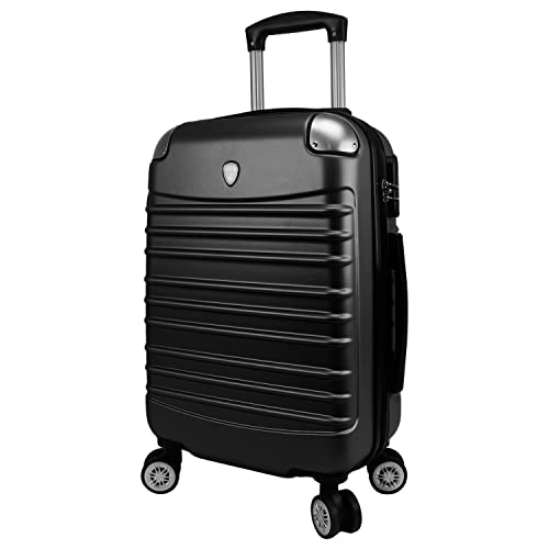 Dejuno Impact New Generation Hardside 3-Piece Spinner Luggage, Black, One_Size2