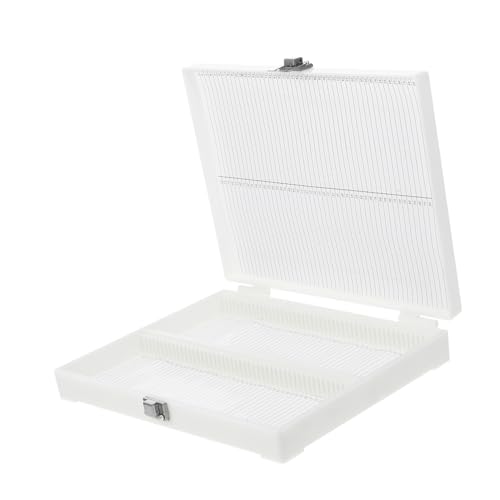 CIYODO Microscope Slide Storage Case Slot Storage Box Lock Lab Slide Organizer