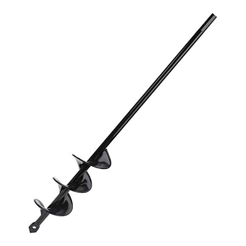 RZKJ-SHOP Garten Schnecken Spiralbohrer, Handbohrer Erdlochbohrer Erdbohrer Pfahl Loch, Zeitsparende Lochbohrer Grabungswerkzeug für das Pflanzen Beet Bulbs Sämlingen (Dia-4.6cm, L-37cm) Cover