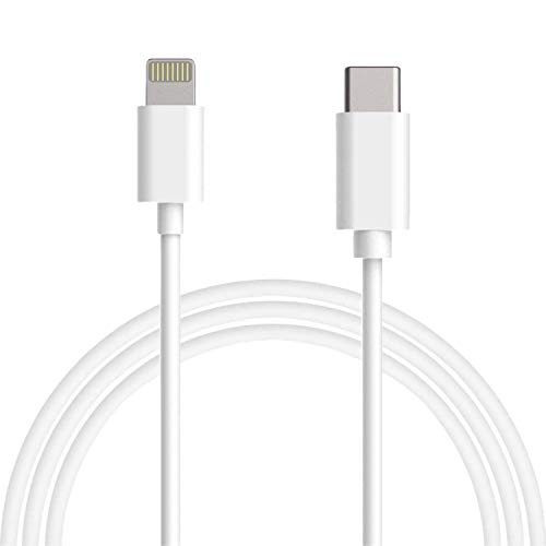 USB C to Lightning Cable 6 FT - Apple MFi Certified Lightning to USB-C Fast Charging Cable Compatible with iPhone 11/11 Pro/11 Pro Max/X/XS/XR/XS/8/8 Plus, Supports Power, Sync, Made to Last (1 Pack)