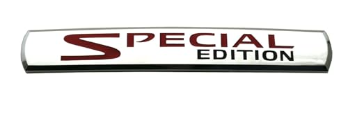 Image of 2Pcs Special Edition Car Emblems 3D Badge Truck Sticker Decal Fit for Universal Car Truck SUV (Chrome Red)