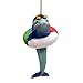 Swimming Dolphin Christmas Ornament, Holiday Décor, Nautical Theme, 3.75 Inches