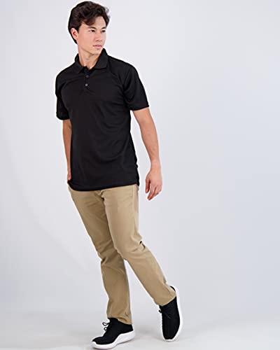 Real Essentials B07VF7WHJL_CA NARF 3 Pack Mens Dry Dri Fit Polo Shirt Short Sleeve Golf Tennis Active Athletic Performance Work Sports Collared Business Casual Tee thumb #4