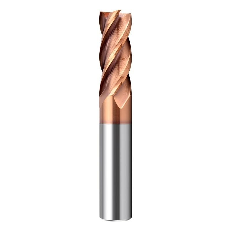 5 sztuk 4 ostrza HRC55 frez trzpieniowy z węglików spiekanych 1 MM D4x50L powlekany CNC do obróbki drewna ze stali metalowej(16X45XD16X100)