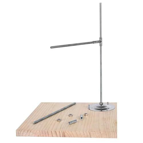 iDili Adjustable Clay Sculpture Armature Stand - Heavy-Duty Fixation Bracket w/Reinforced Nuts & Screws for Clay Modeling, Figure Crafting, Pottery Support DIY Hand Sculpture (Stand with Base)