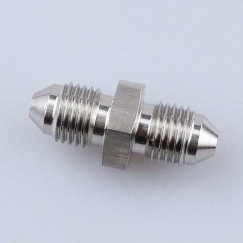 Image of AC PERFORMANCE Stainless Steel -3 AN Male Flare to AN3 Male Union Brake Hose Fitting Connector