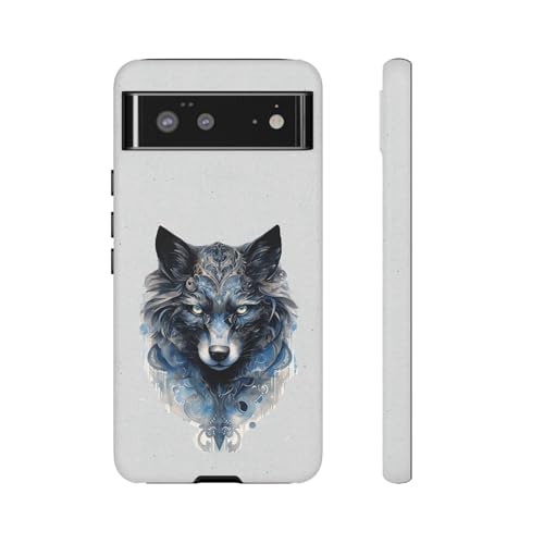 Mystic Blue Wolf Tough Case | Phone Case, Wolf Art
