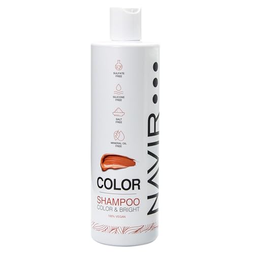 NAVIR Professionale | Shampoo Capelli Colorati Vegano 400 ml – Senza Solfati, Siliconi, Parabeni e Sali – Protezione del Colore Naturale