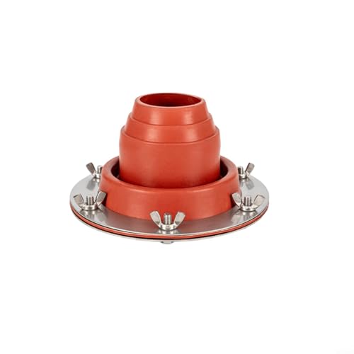 Sumsoctober Kit de chimenea intermitente para tienda de campaña, yurta, estufa, chimenea, cubierta de silicona antiquemaduras, 4,5-10 cm de diámetro (A)