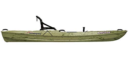 Boss 10 SS Fishing Kayak - Sit On Top Fishing Kayak - One Person Angler Kayak - 3 Fishing Rod Holders - Fishing Gear Tracks - Includes Paddle - 12 ft - Grass - Image 4