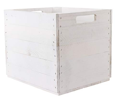 Truhenking Belle cagette en bois pour callax, expedit pour ranger des fournitures scolaires ou des jouets, 37,5 x 32 x 32,5 cm (blanc) Cover
