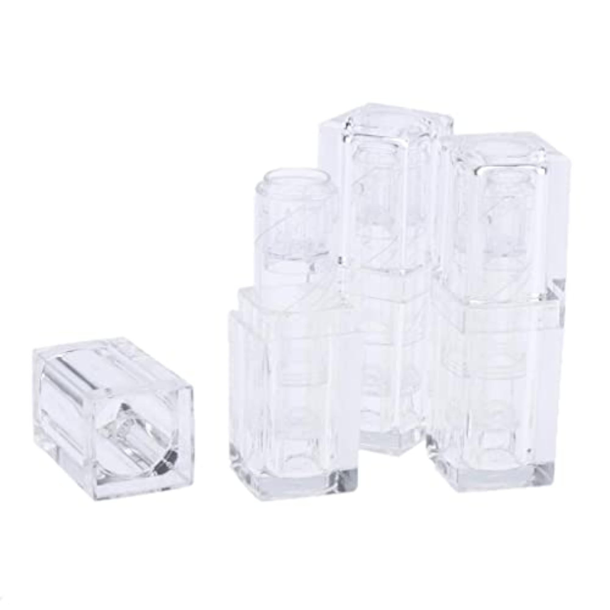 3x3.8g Empty Lip Balm DIY Tubes, Transparent