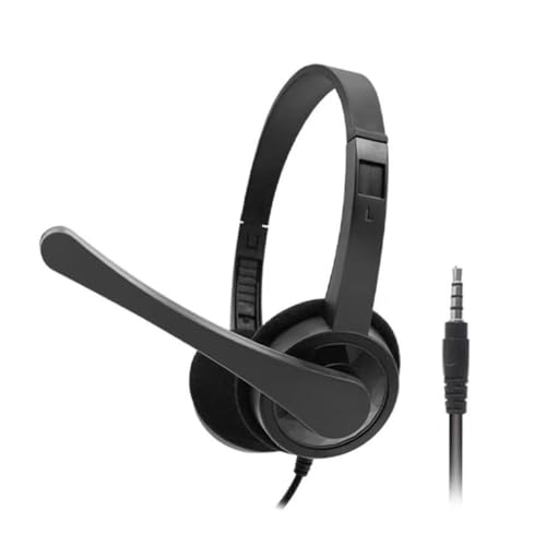 Image of Dyazo Computer Wired Headphones | Headset with Mic | 3.5 MM Jack | Compatible for Laptops, PC, Notebooks (Black)