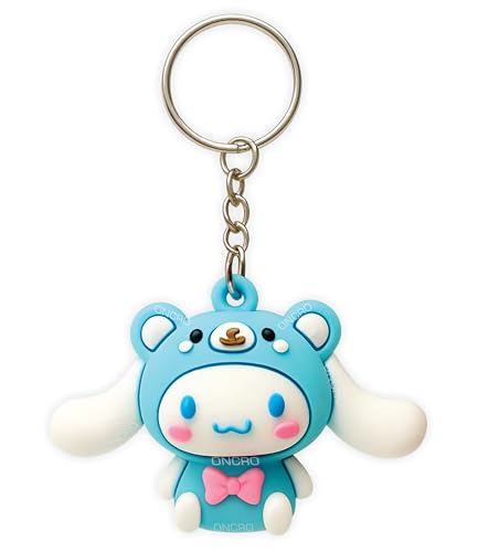 Image of Keychain Cinnamoroll Dog silicone Phone Charm lanyard 3D Cartoon Keyring Bike Car Scooter purse School Bag Gift for Kids Women Girls soft Plastic Key Chain Strap Holder Key ring Disney kawaii