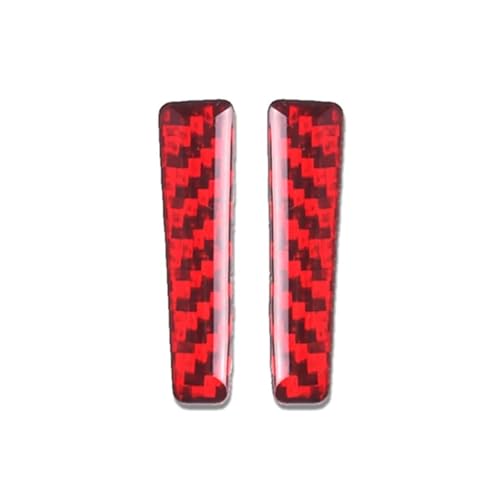 Autocollants levier de vitesse Mustang 2015-2022 carbone rouge, accessoire console