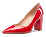 Zapatos de tacón grueso clásicos