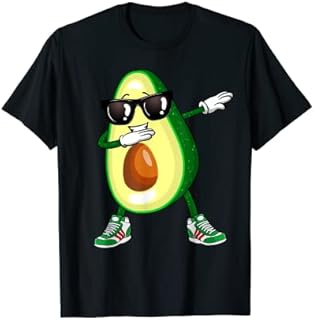 Dabbing Avocado Shirt Funny Vegan Food Lover Tee Kids Women T-Shirt