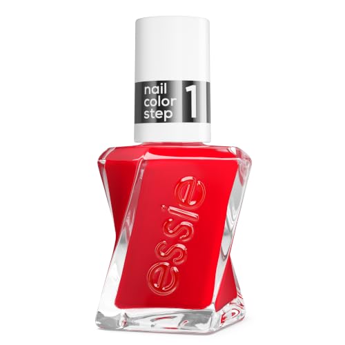 Essie Gel Couture Nail Polish, Longlasting, Chip Resistant, No UV Lamp Required, Sizzling Hot, 13.5 ml