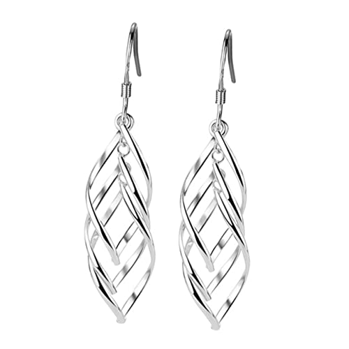 Genérico 1 Par Pendientes Con Exagerado Joyería Del Oído Animales Joyería Del Perno Prisionero Del Oído Pendientes Bohemios Para Mujer Women Pendientes De Hojas Para Mujer Cobre Silver