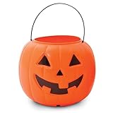 Halloween Pumpkin Bucket for Kids (Orange)