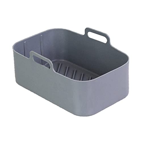 Freidoras de aire parrilla de silicona reutilizable bandeja para hornear ahorro de costos forros de silicona de repuesto de pergamino de papel freidora de aire forros de silicona redondos