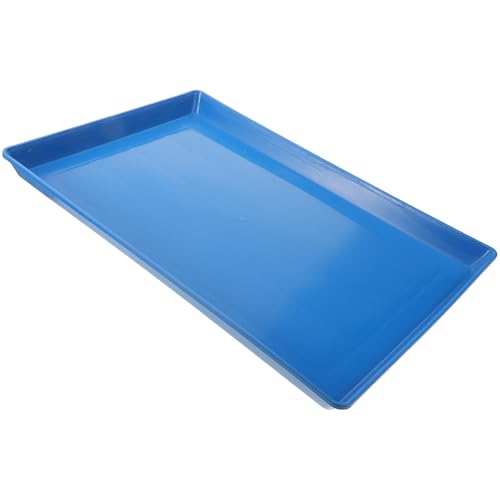 RUNROTOO Plateau en Plastique Épais pour Cage d'animal, Bac à Déjections pour Chien et Lapin, Facile à Remplacer, Adapté pour Cage d'animaux Domestiques Bleu