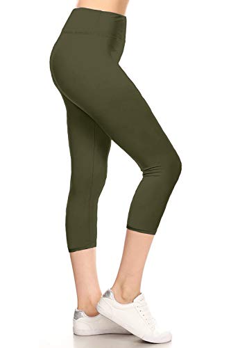 Image of Leggings Depot High Waisted Leggings for Women Buttery Smooth & Soft Women's Solid Yoga - Reg, Plus, 1X3X, 3X5X